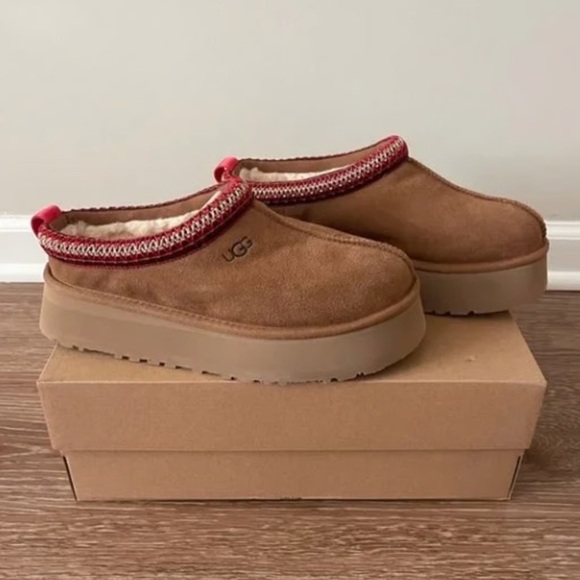 Women's UGG Tazz Mule Slipper Clog Chestnut - Picture 2 of 6